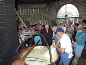 Produzione di Parmigiano Reggiano