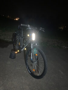 bicicletta sempre visibile di notte